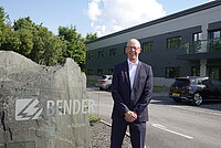 Image of Tim Checketts, Commercial Director outside of the Bender UK building.