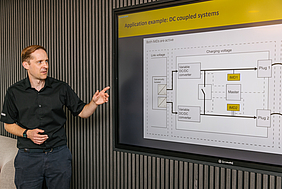Applications Engineer Lawrence Pullin, delivering the eMobility CPD accredited presentation.