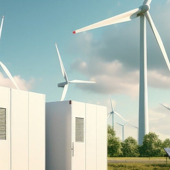 Image of a battery energy storage system