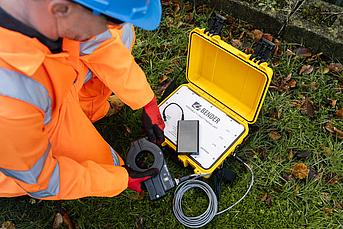 An engineer using a portable Tier 1 