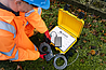 An engineer using a portable Tier 1 