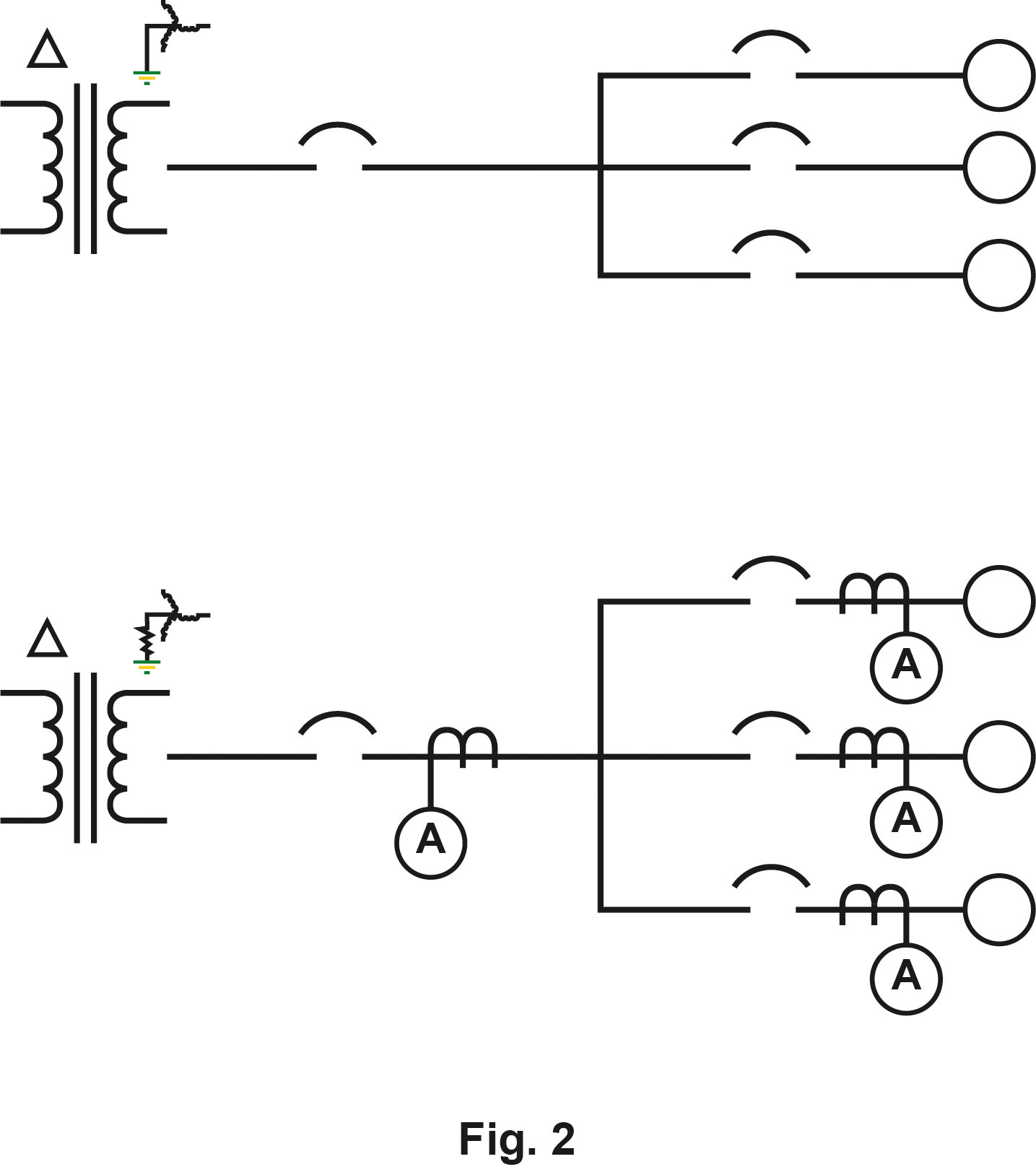 Grounding system with/ without CTs