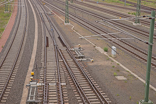 An image showcasing multiple railway tracks.