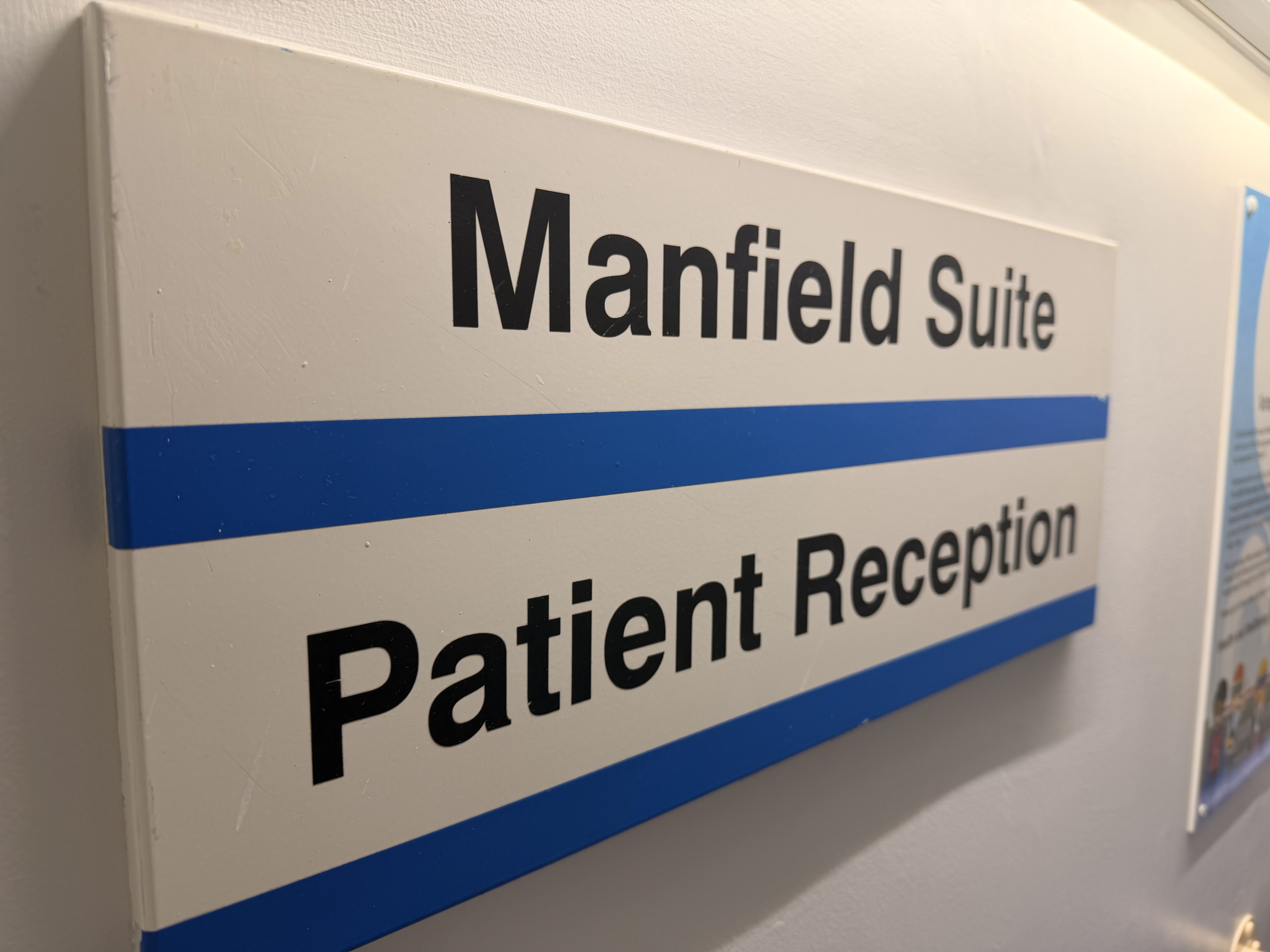 Manfield Suite Patient Reception