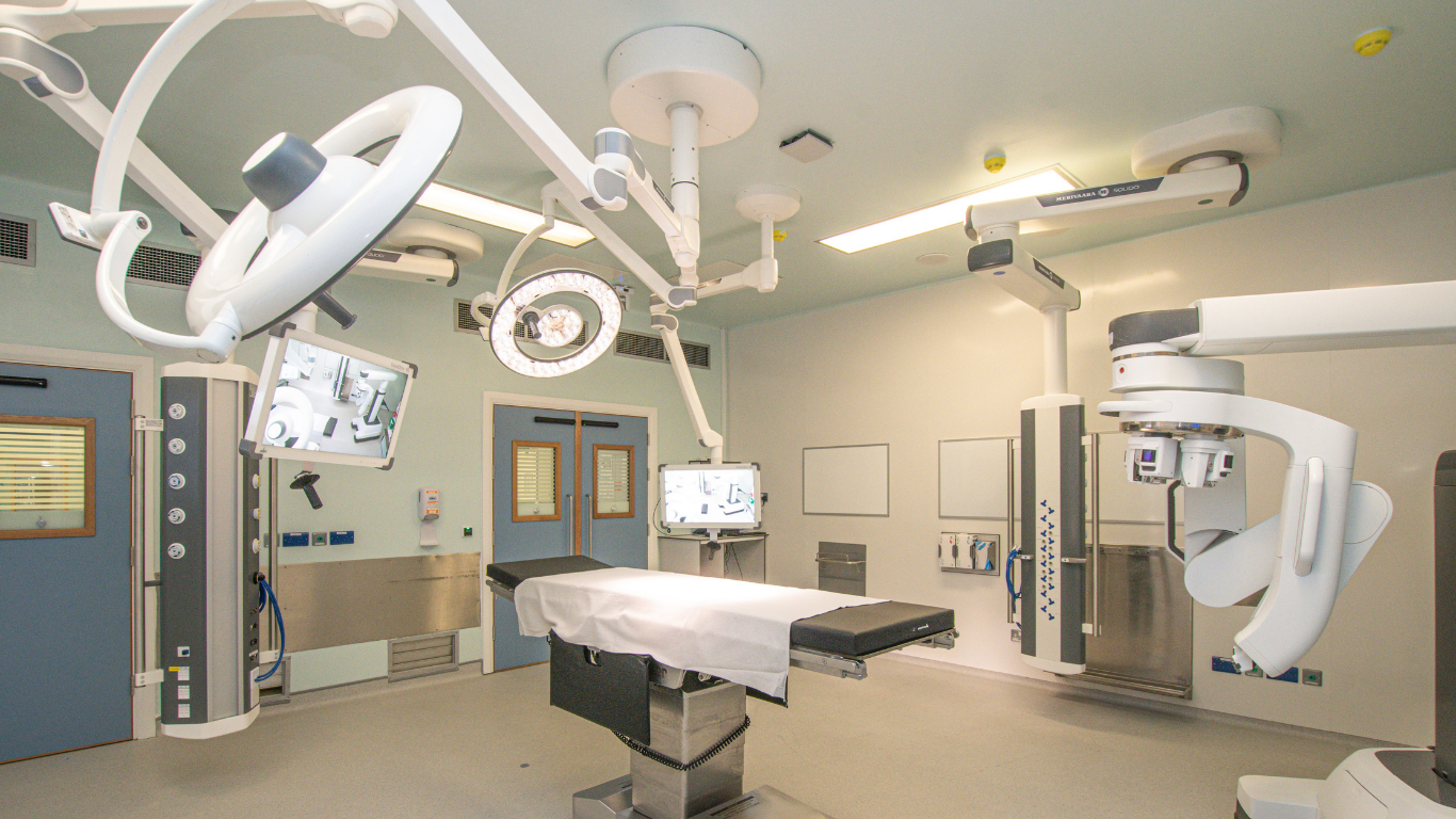 HSE Hospital Dublin Theatre Upgrade with operating theatre and audio visual eqiupment