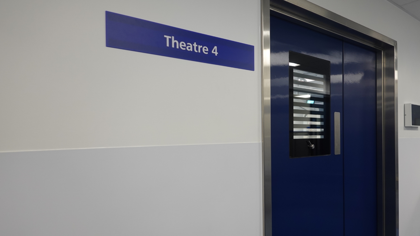 The outside of Hexham operating theatre number 4